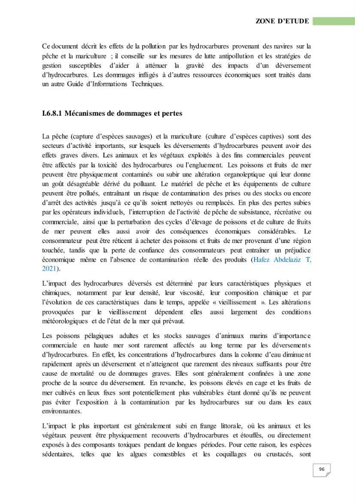 Simulation de la qualité de l’eau de la zone côtière oranaise par modélisation numérique et combinaison de données multi-sources satellitales