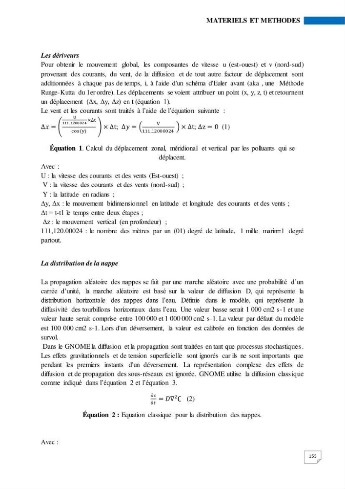 Simulation de la qualité de l’eau de la zone côtière oranaise par modélisation numérique et combinaison de données multi-sources satellitales