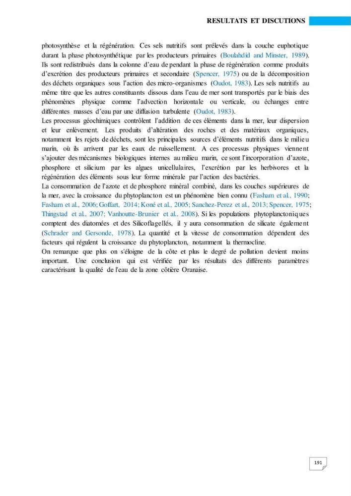 Simulation de la qualité de l’eau de la zone côtière oranaise par modélisation numérique et combinaison de données multi-sources satellitales