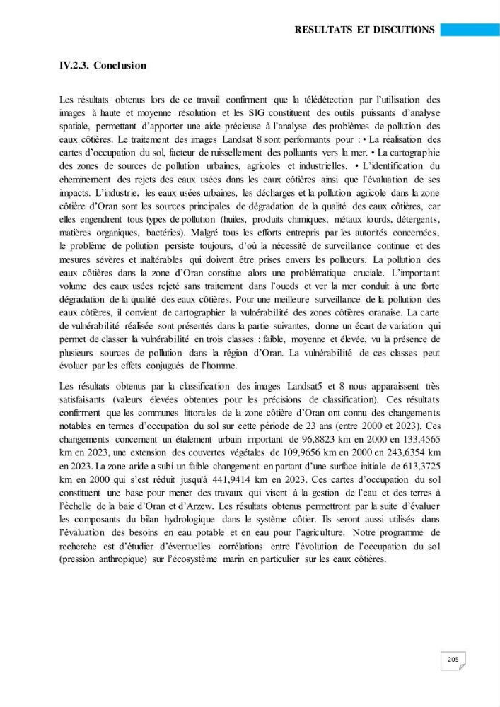 Simulation de la qualité de l’eau de la zone côtière oranaise par modélisation numérique et combinaison de données multi-sources satellitales
