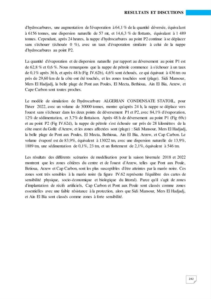 Simulation de la qualité de l’eau de la zone côtière oranaise par modélisation numérique et combinaison de données multi-sources satellitales