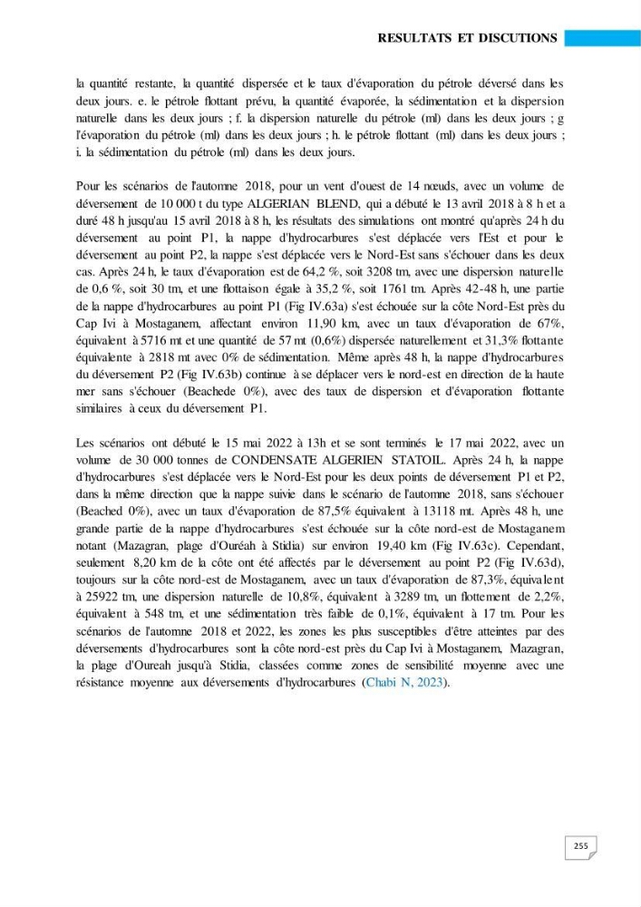 Simulation de la qualité de l’eau de la zone côtière oranaise par modélisation numérique et combinaison de données multi-sources satellitales