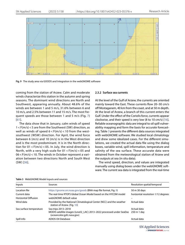 Simulation de la qualité de l’eau de la zone côtière oranaise par modélisation numérique et combinaison de données multi-sources satellitales