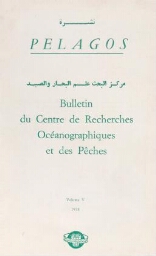 Pélagos: bulletin du centre de recherche océanographiques et des pêches fascicule 5