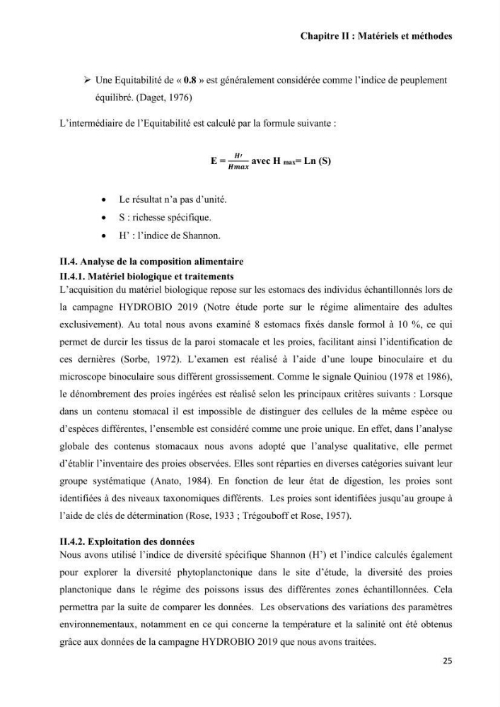 Contribution à l\'étude de la relation proies-prédateurs au sein des écosystèmes pélagiques de la côte Algérienne: