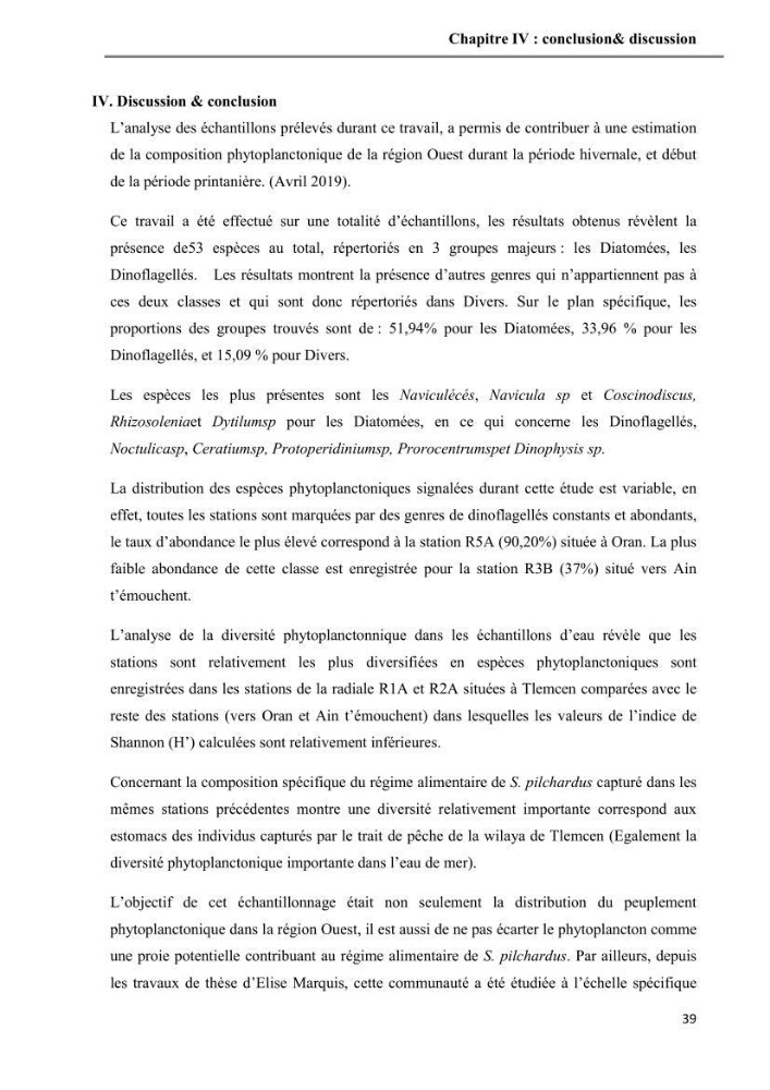 Contribution à l\'étude de la relation proies-prédateurs au sein des écosystèmes pélagiques de la côte Algérienne: