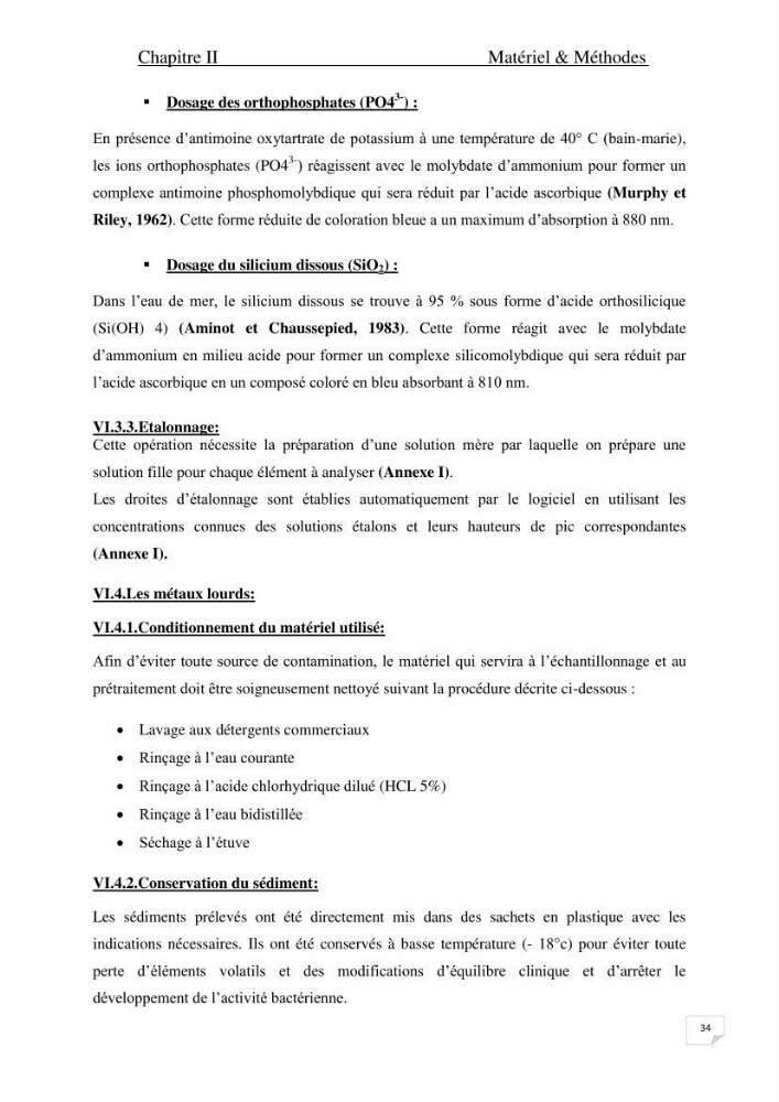Contribution à l\'étude de l\'impact de la pollution chimique sur l\'herbier à Posidonia oceanica dans la baie d\'El Djamila