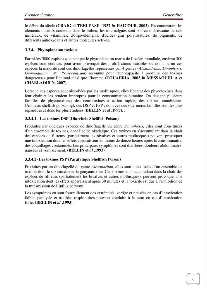 Etude physicochimique et biologique d\'un site conchylicole