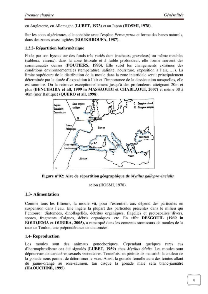 Etude physicochimique et biologique d\'un site conchylicole