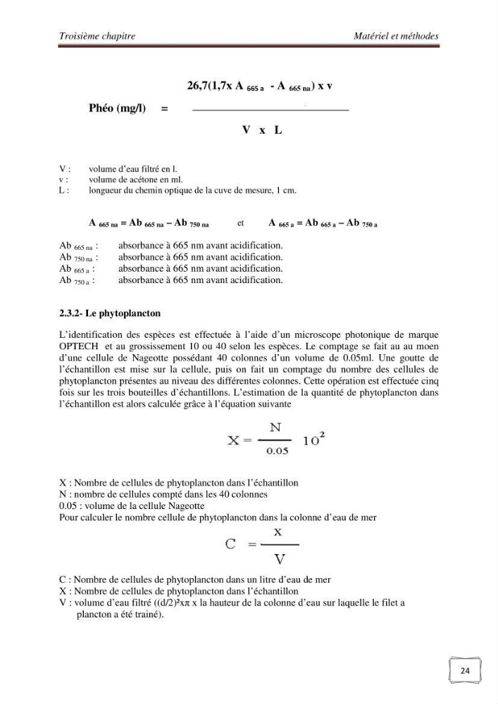 Etude physicochimique et biologique d\'un site conchylicole