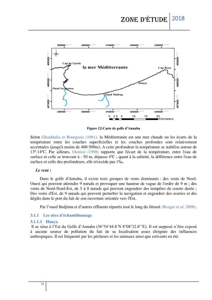 Biosurveillance des métaux traces chez deux espèces de moules (Mytilus galloprovincialis (Lamarck 1819) et Perna perna (Linnaeus 1758)) dans le littoral algérois: