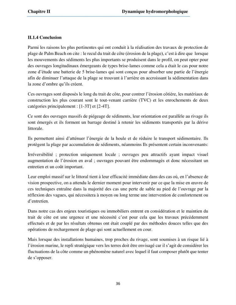 Etude du fonctionnement hydro-sédimentaire De la plage de Palm-Beach