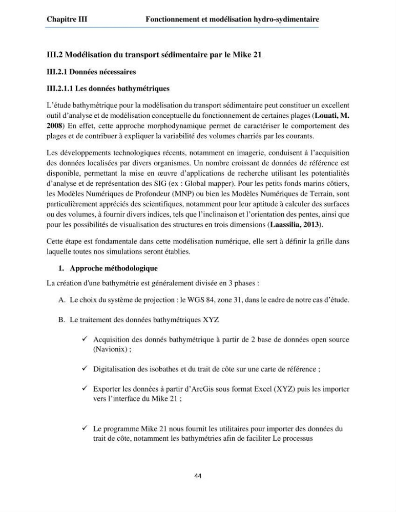 Etude du fonctionnement hydro-sédimentaire De la plage de Palm-Beach