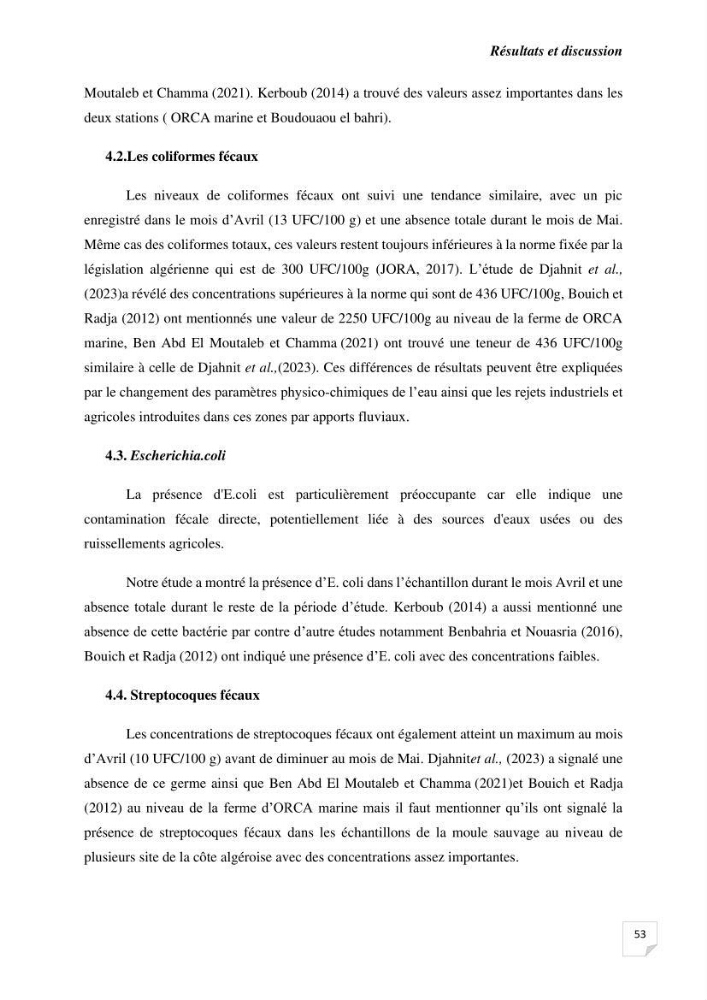 Biosurveillance active de la moule Mytilus galloprovincialis pour le suivi de la pollution d’une ferme conchylicole