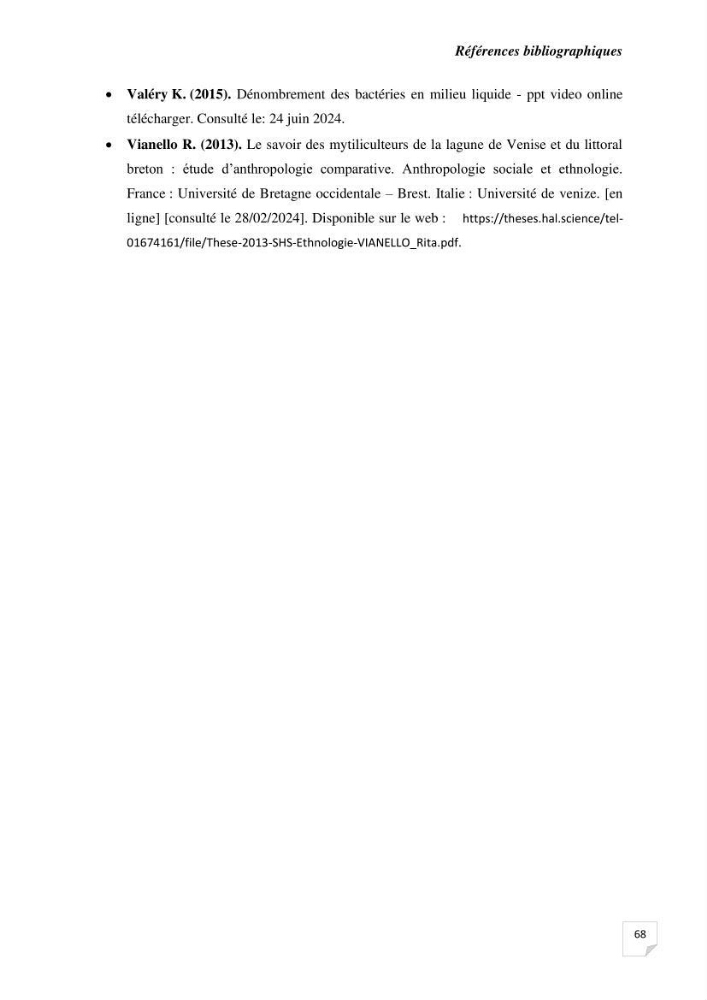 Biosurveillance active de la moule Mytilus galloprovincialis pour le suivi de la pollution d’une ferme conchylicole