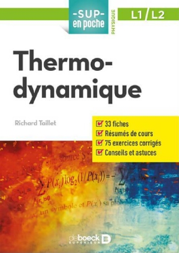 Thermodynamique Thermodynamique
