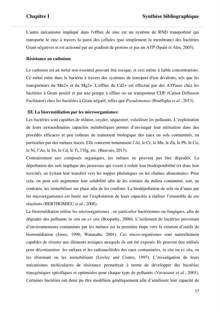 Evaluation et isolement des bactéries tolérantes aux métaux lourds