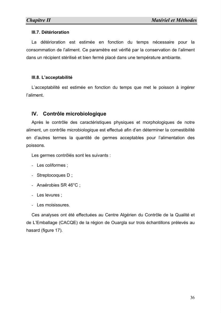 Contribution à l\'étude de fabrication d\'aliment extrudé pour tilapia au niveau de la ferme \"Pescado de la Duna\" (Ouargla):