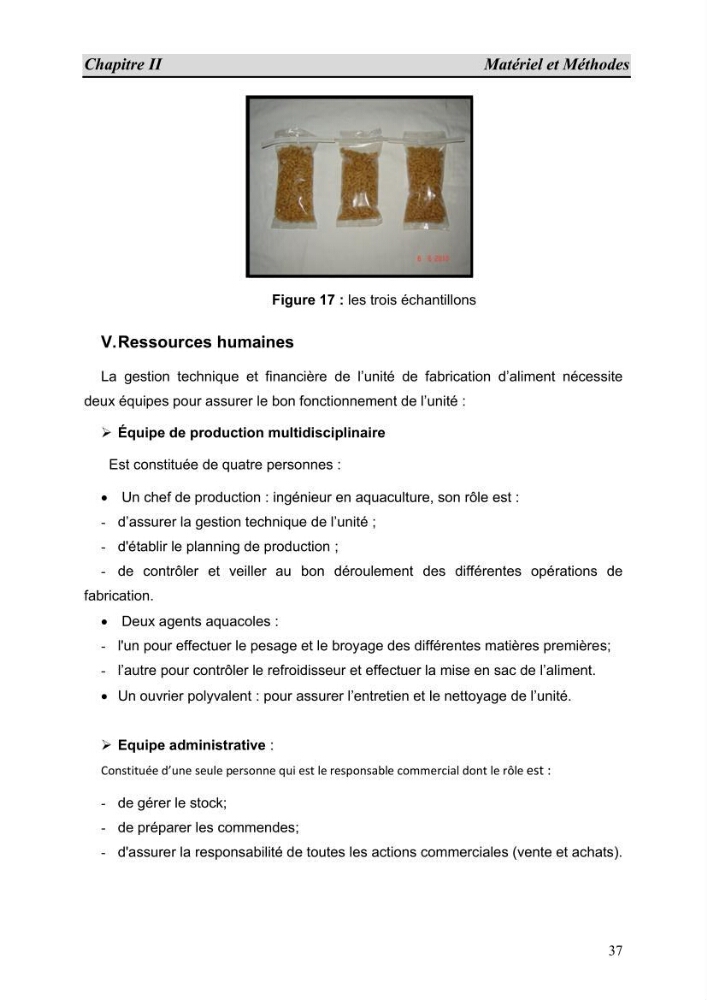 Contribution à l\'étude de fabrication d\'aliment extrudé pour tilapia au niveau de la ferme \"Pescado de la Duna\" (Ouargla):