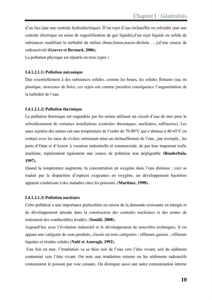Les paramètres physico-chimiques dans l’eau de mer et les sédiments dans le port de Sidi-Fredj: