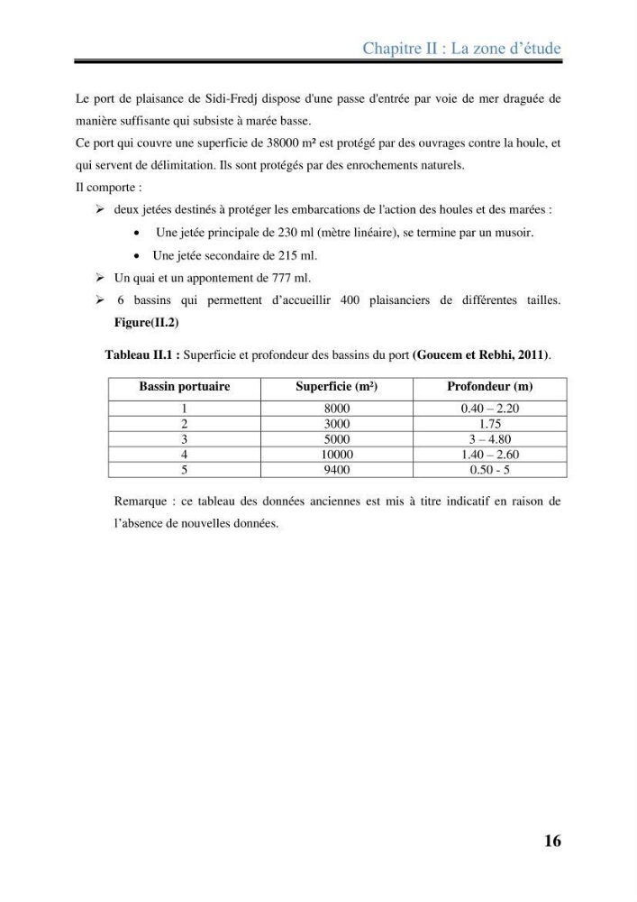 Les paramètres physico-chimiques dans l’eau de mer et les sédiments dans le port de Sidi-Fredj: