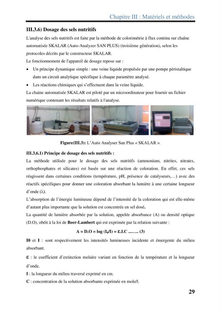 Les paramètres physico-chimiques dans l’eau de mer et les sédiments dans le port de Sidi-Fredj: