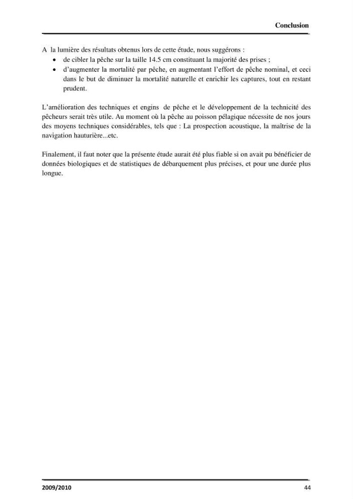 Application des logiciels FISAT II version 1.2.0 et FISHPARM version 3.0S pour la détermination des paramètres biologiques de la Sardinelle (Sardinella aurita, Valenciennes 1847) de la région centre de la côte algérienne: