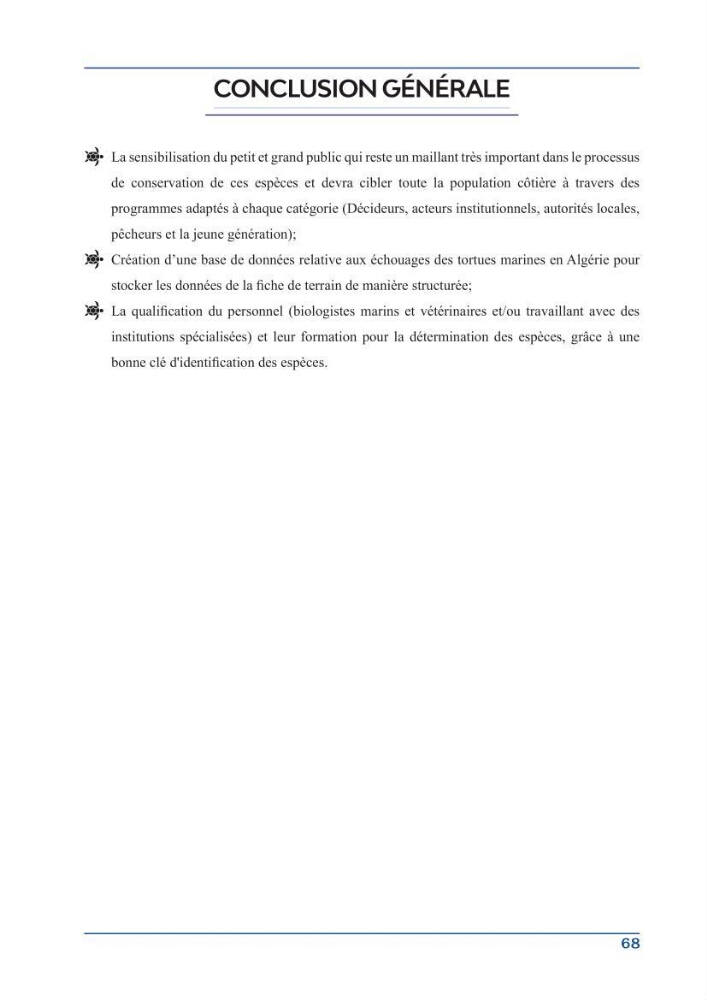 Contribution à l\'étude des échouages des tortues marines le long du littoral algérien
