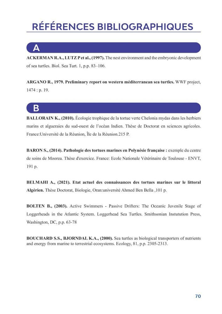 Contribution à l\'étude des échouages des tortues marines le long du littoral algérien
