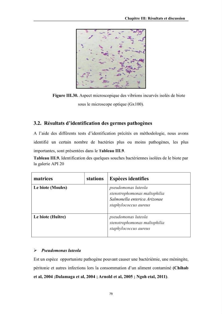 Contribution à l’évaluation de la qualité environmental d’une ferme aquacole: