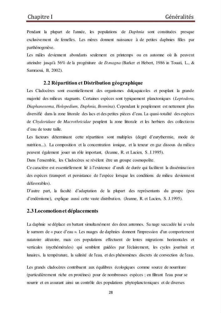 Les daphnies : caractéristiques, production et valorisation