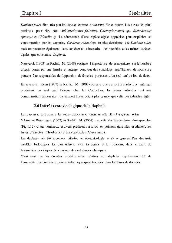 Les daphnies : caractéristiques, production et valorisation