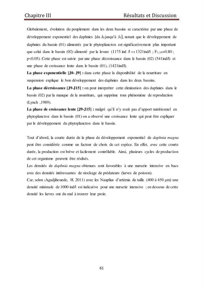 Les daphnies : caractéristiques, production et valorisation