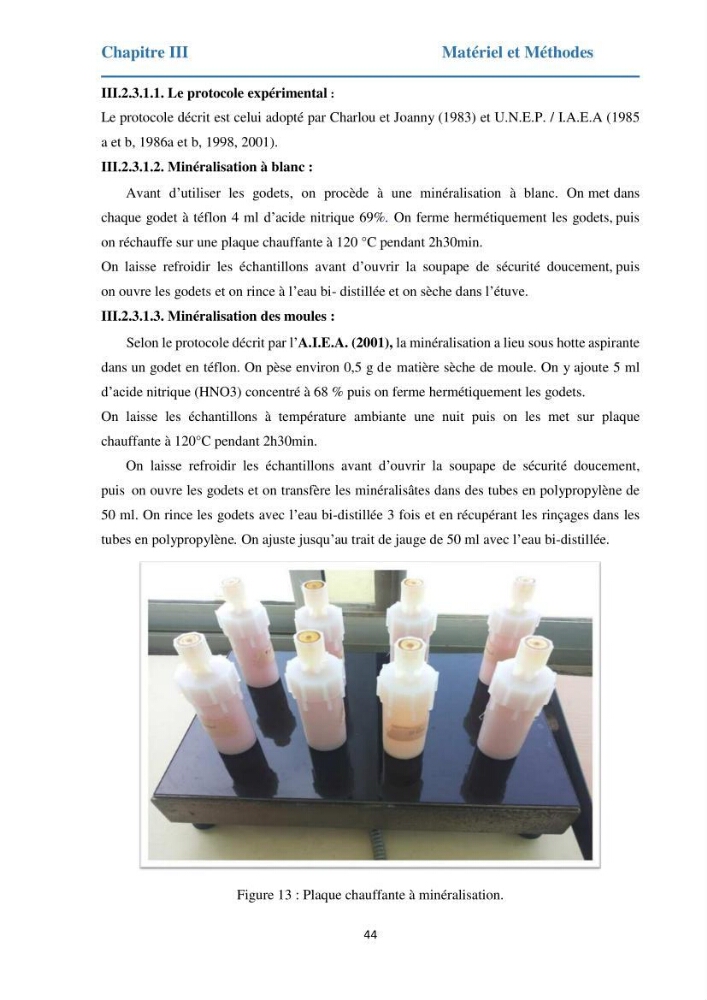 Etude des métaux traces chez les moules de la côte algeroise