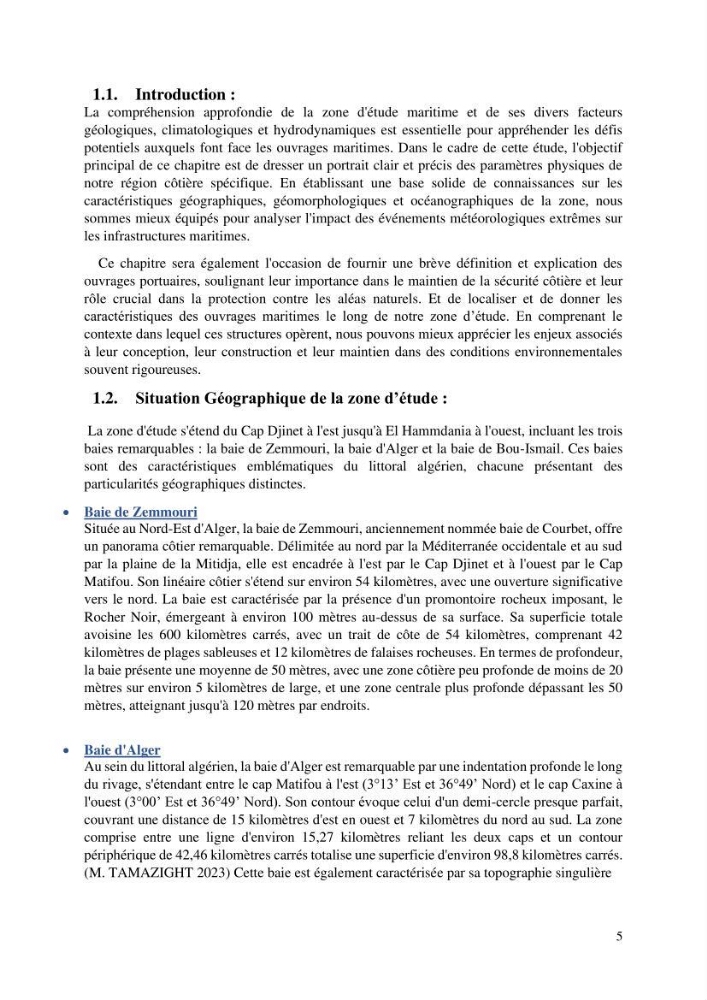 Modelisation de l\'impact des evenements meteorologiques extremes sur le fonctionnement des ouvrages maritimes