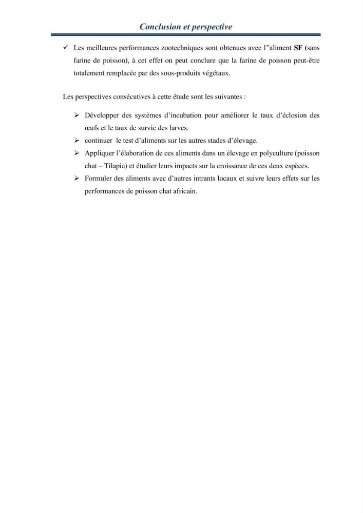 Maitrise de la reproduction artificielle et étude comparative de la croissance du poisson-chat africain Clarias gariepinus (Bruchell,1822 ) selon trois formules d\'aliments