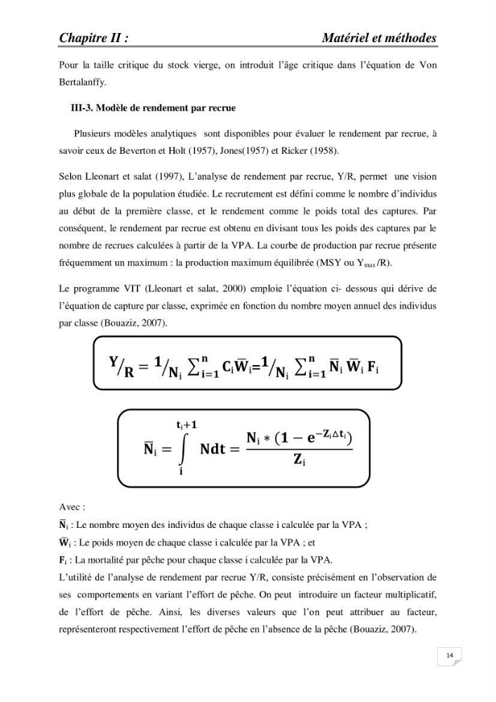 Impact de la variation du taux de mortalité Z sur l\'estimation de la biomasse exploitable de l\'Anchois Engraulis encrasicolus (LINNE, 1758) de la région Est de la côte Algérienne.