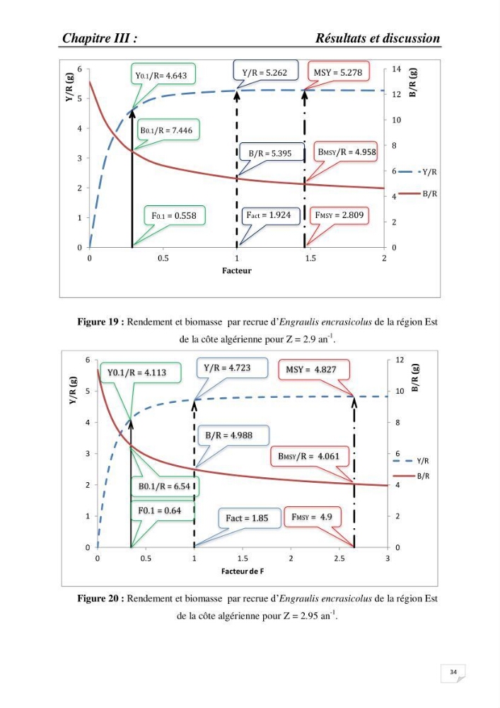 Impact de la variation du taux de mortalité Z sur l\'estimation de la biomasse exploitable de l\'Anchois Engraulis encrasicolus (LINNE, 1758) de la région Est de la côte Algérienne.