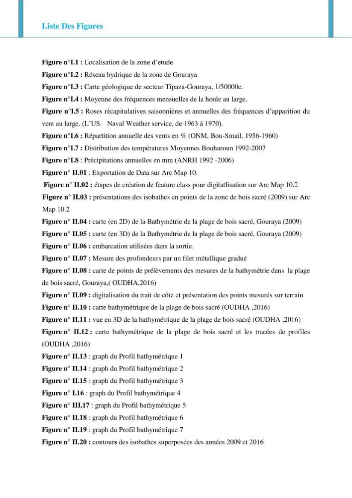 Impact des ouvrages de protection sur la morphodynamique des côtes: cas d\'étude : Bois sacré Gouraya-Tipaza