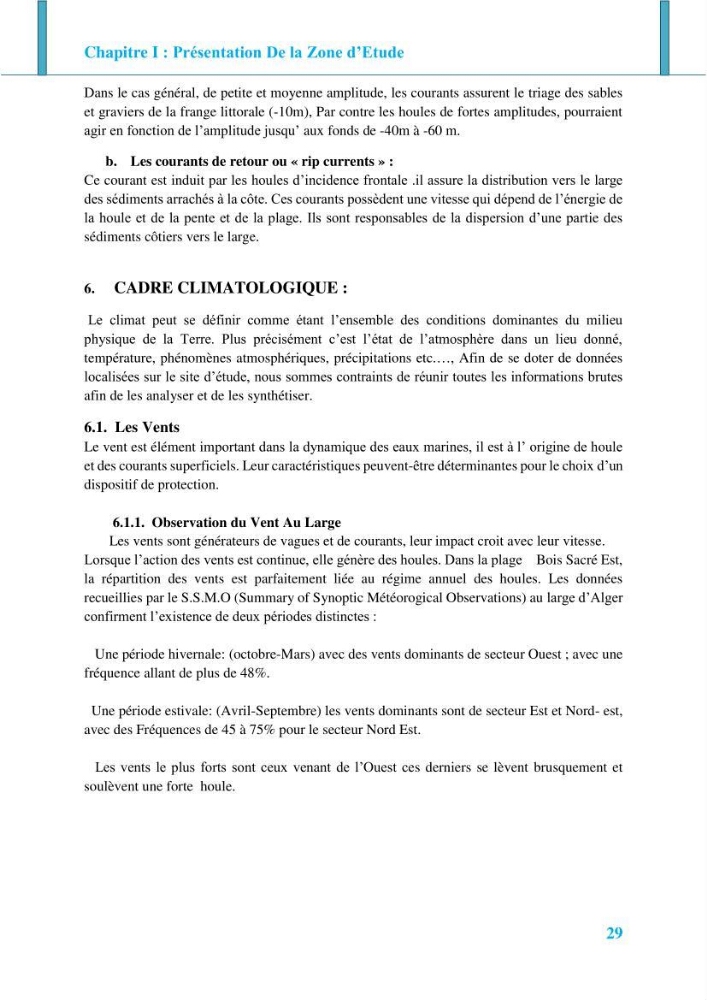 Impact des ouvrages de protection sur la morphodynamique des côtes: cas d\'étude : Bois sacré Gouraya-Tipaza