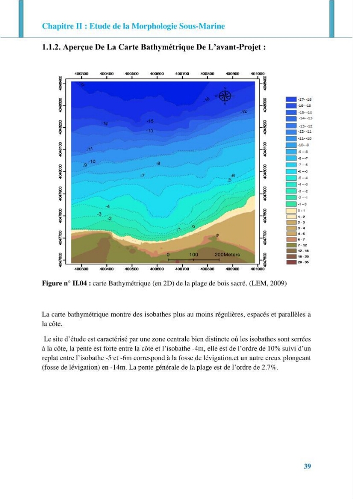 Impact des ouvrages de protection sur la morphodynamique des côtes: cas d\'étude : Bois sacré Gouraya-Tipaza