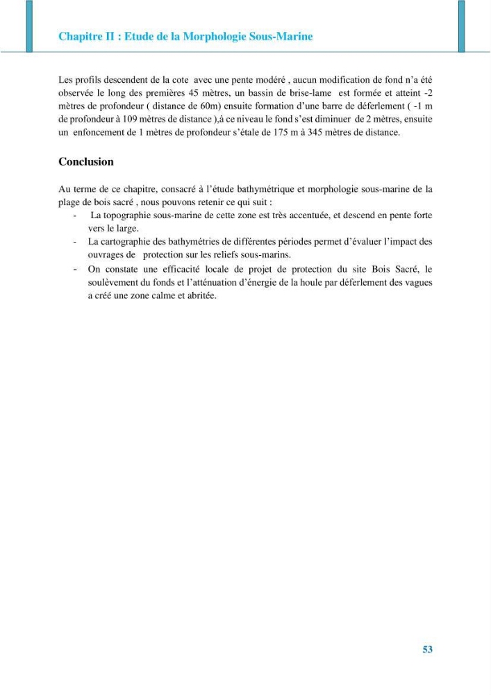 Impact des ouvrages de protection sur la morphodynamique des côtes: cas d\'étude : Bois sacré Gouraya-Tipaza