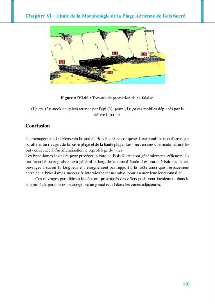 Impact des ouvrages de protection sur la morphodynamique des côtes: cas d\'étude : Bois sacré Gouraya-Tipaza