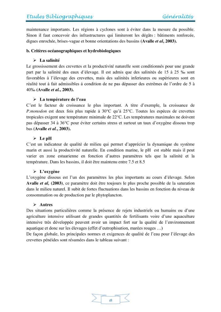Contribution à la maîtrise des procédés d\'élevage de la crevette à pattes blanches Litopénaeus vannamel à basse salinité avec le système de biofloc dans la ferme pilote de crevetticulture de Hassi ben Abdallah (Ouargla):