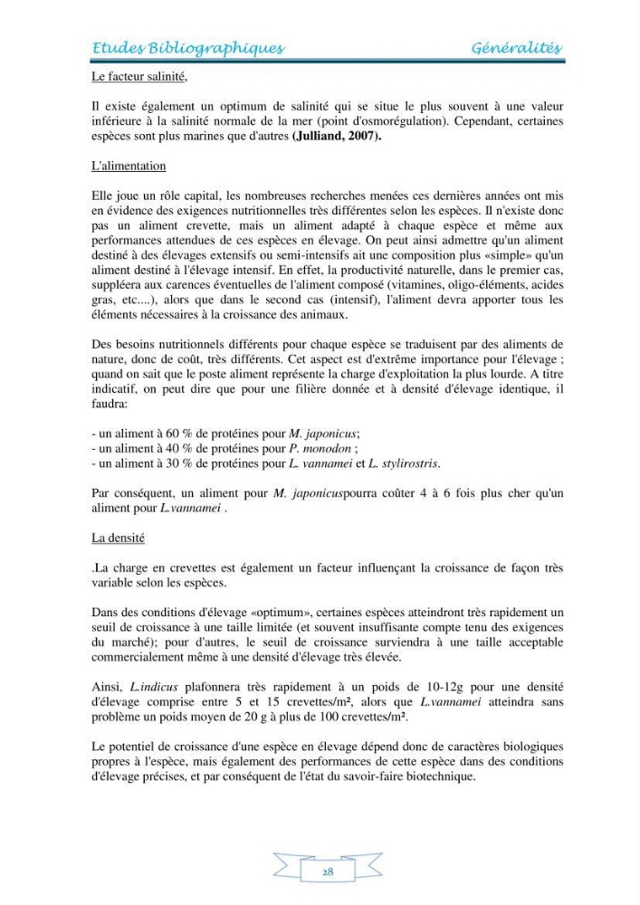 Contribution à la maîtrise des procédés d\'élevage de la crevette à pattes blanches Litopénaeus vannamel à basse salinité avec le système de biofloc dans la ferme pilote de crevetticulture de Hassi ben Abdallah (Ouargla):