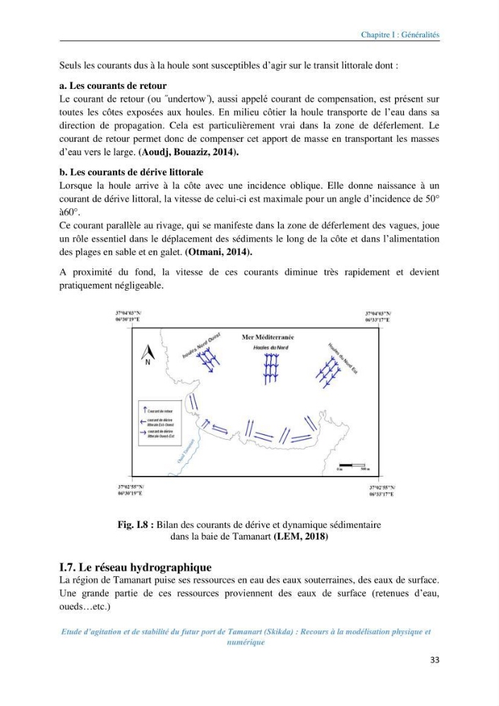 Etude d’agitation et de stabilité du futur port de Tamanart (Skikda): recours à la modélisation physique et numérique