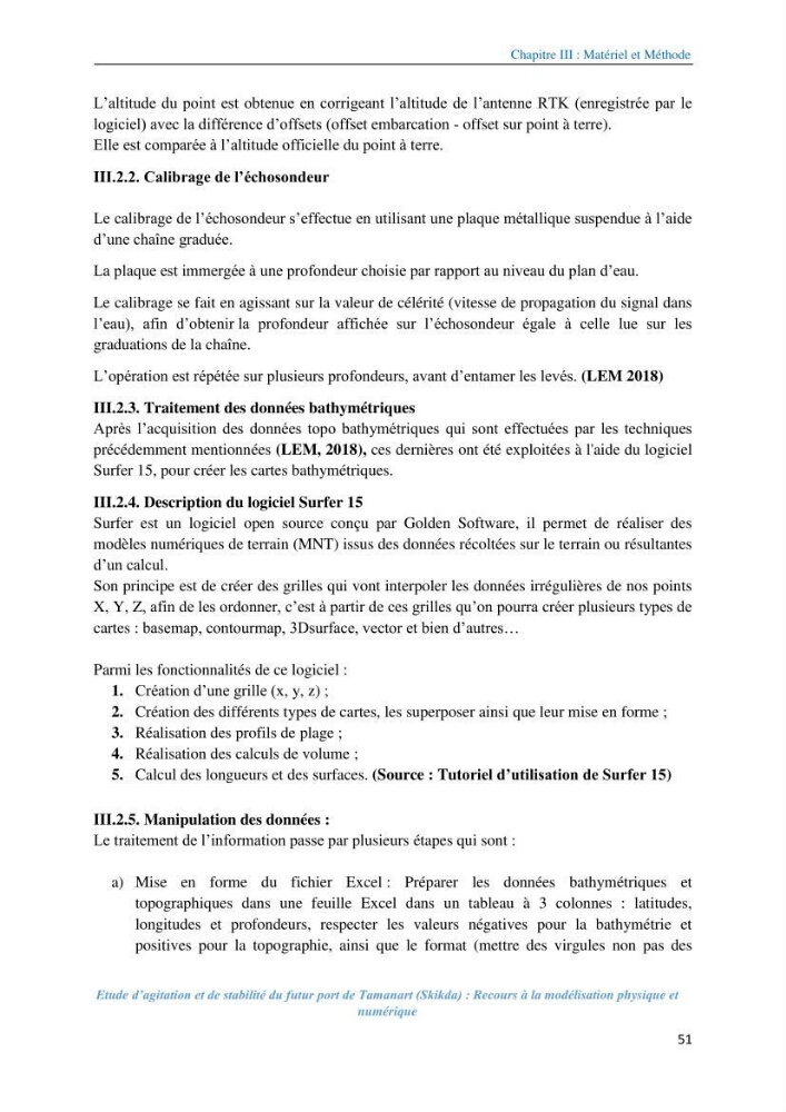 Etude d’agitation et de stabilité du futur port de Tamanart (Skikda): recours à la modélisation physique et numérique