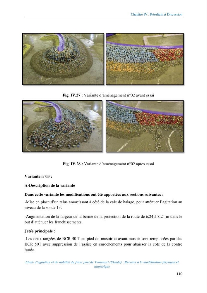 Etude d’agitation et de stabilité du futur port de Tamanart (Skikda): recours à la modélisation physique et numérique