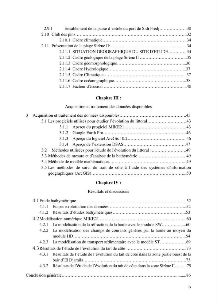 Influence des ouvrages portuaires et de protection sur l\'équilibre du littoral centre Algerien: