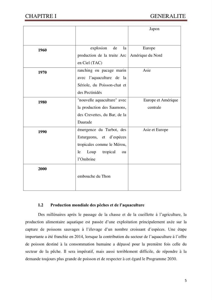 Caractérisation environnementale de la ferme d\'élevage de Daurade Sarl EAM : Ain tagourait Bouismail Tipaza
